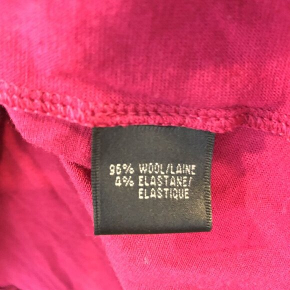 Lafayette 148 New York Ruched Front Short Sleeve Knit Wool Top Size L Flaw - Picture 7 of 11